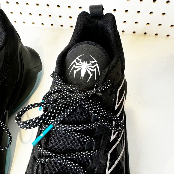 Adidas | RARE Impact FLX 2 TF “Venom” Black Colorway Spider-man Sneakers Sz 10.5 - Picture 8 of 14